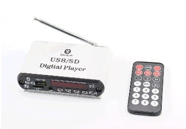 Аудиосистема (Bluetooth, МРЗ-USB/SD, FM-радио, пультДУ) блок с антенной KS