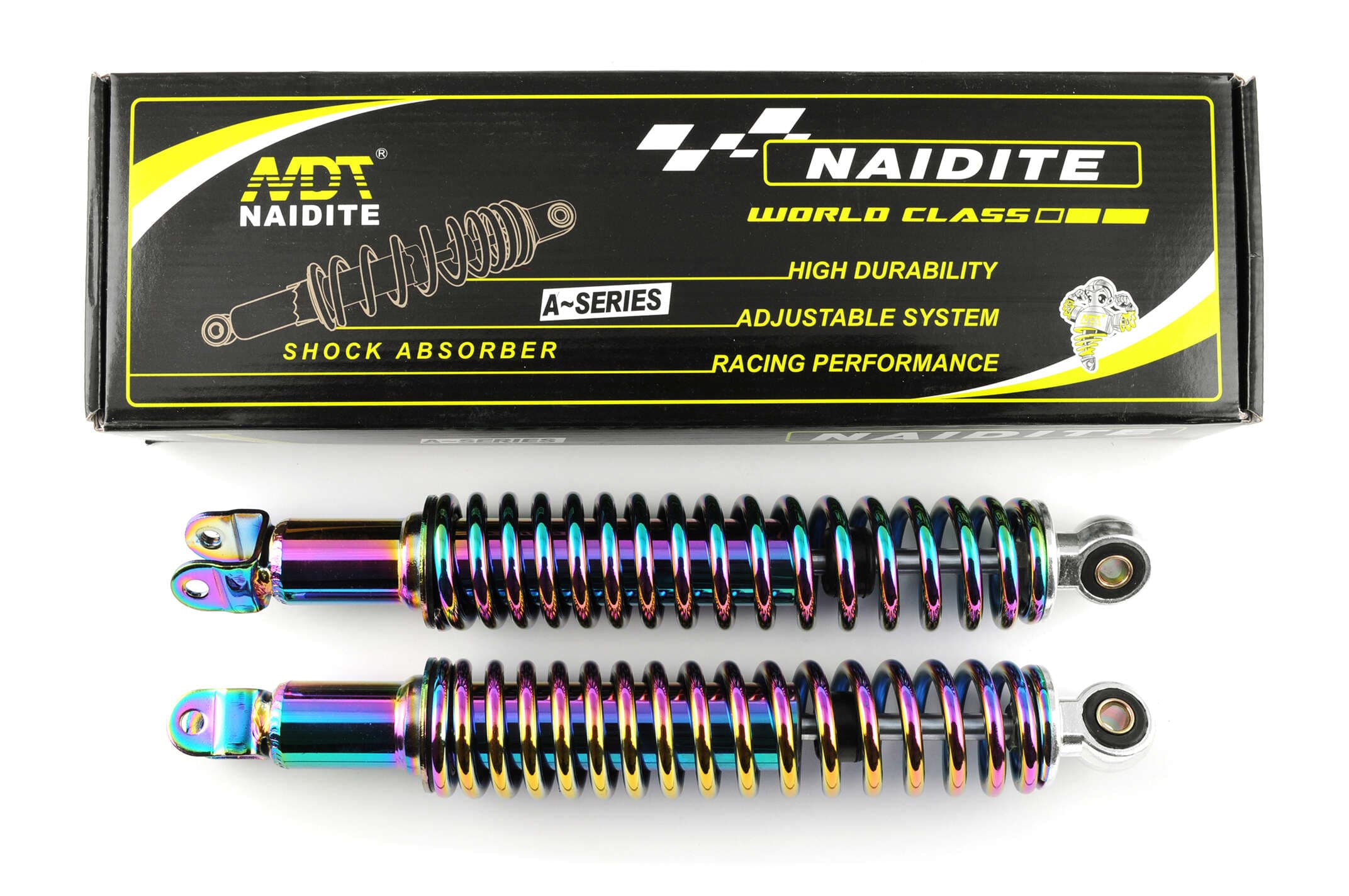 Амортизаторы (пара) GY6, DIO ZX 330mm, стандартные, мягкие (плазма) NDT