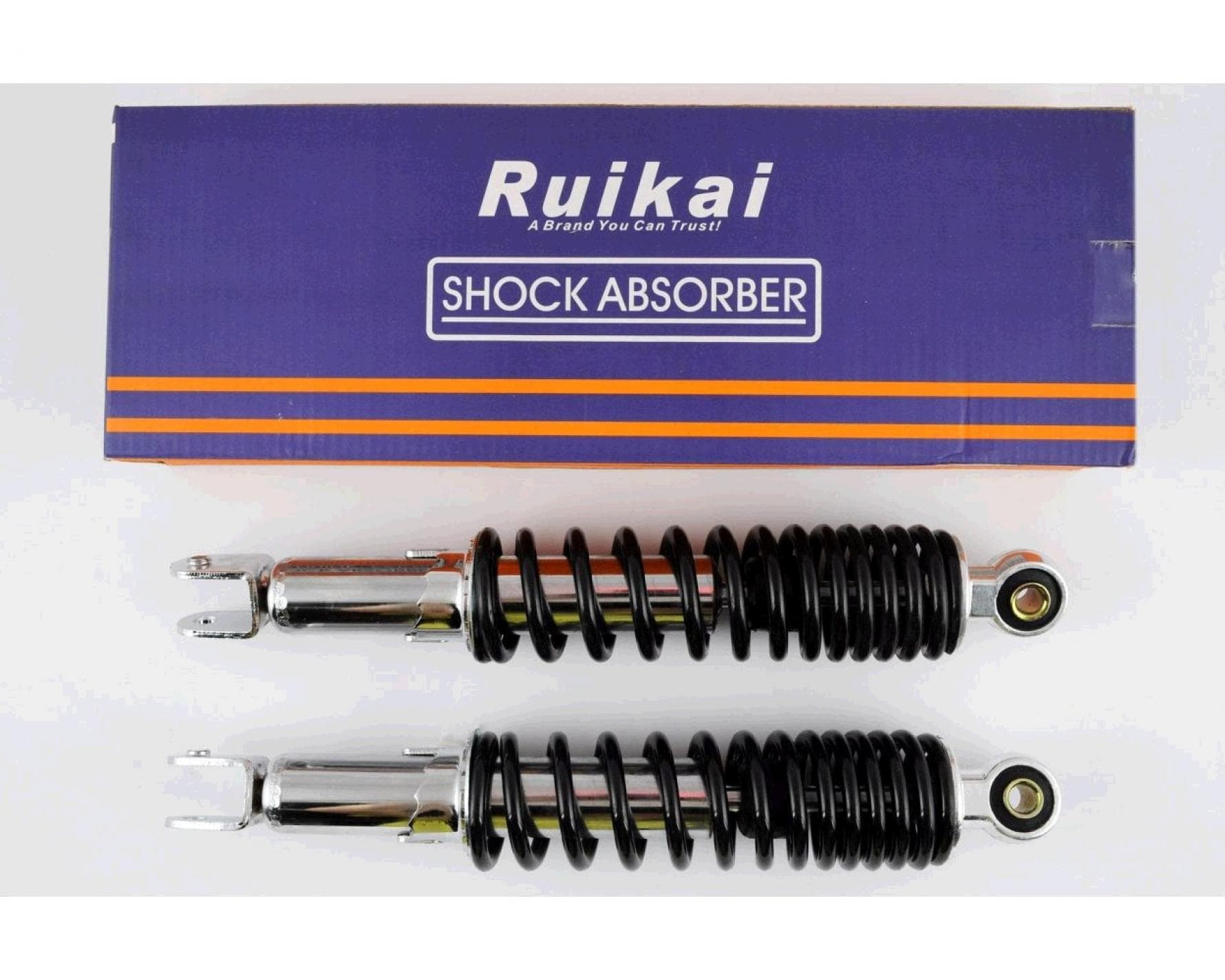 Амортизаторы (пара) GY6, DIO ZX 330mm, регулируемые (красные) RUIKAI
