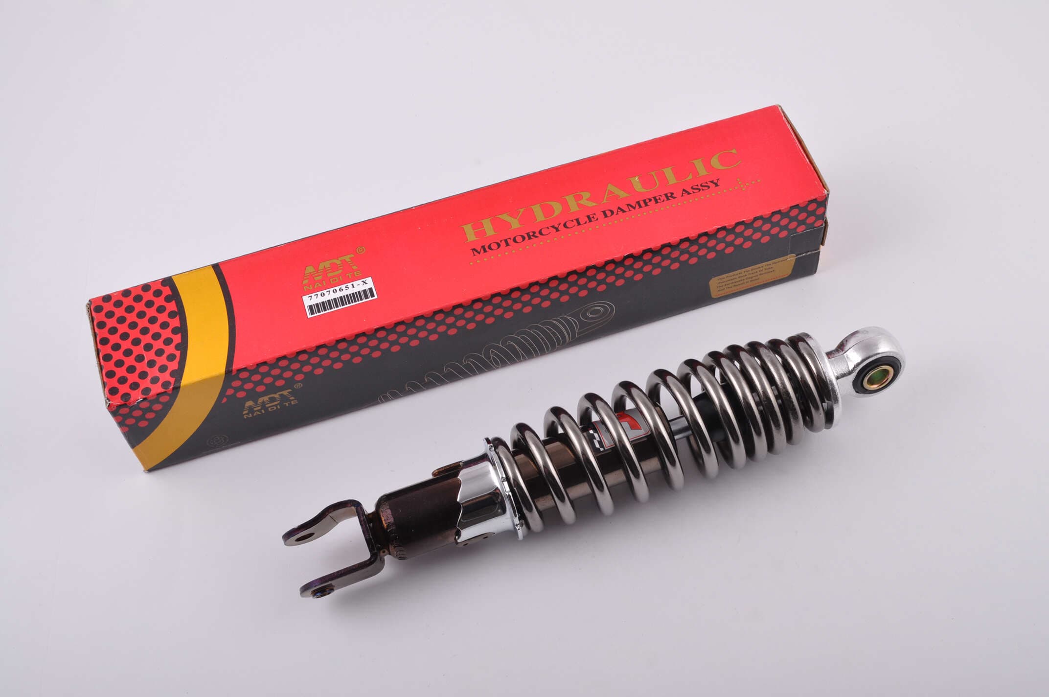 Амортизатор JOG 250mm, регулируемый (дымчатый) NDT