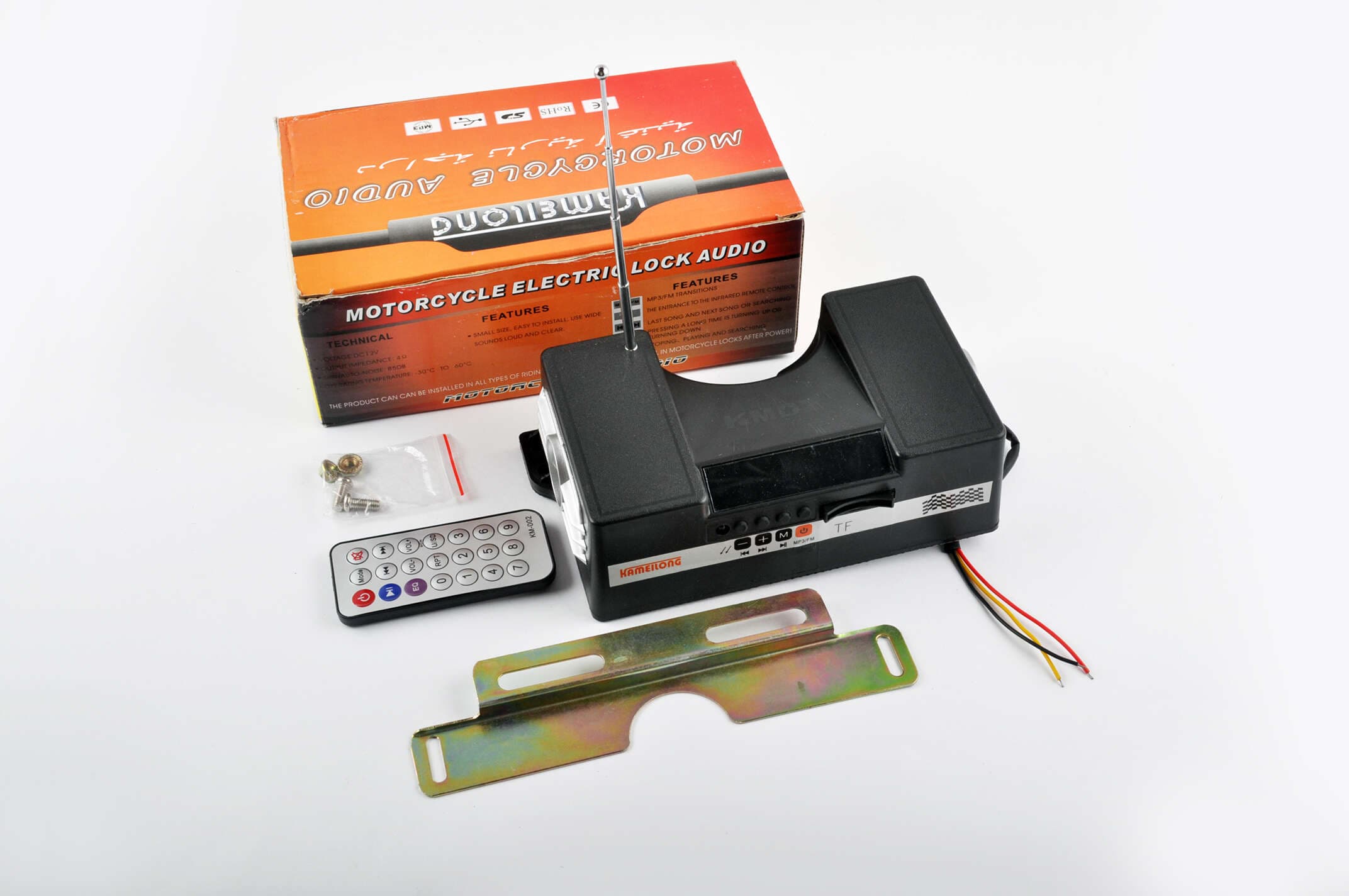 Аудиосистема 2.0 KAMEILONG mod:KA-056 (черная, FM/МР3/MicroSD, ПДУ, ЖКД)
