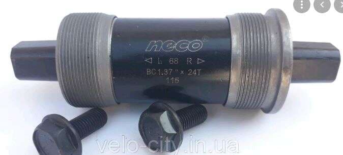 Каретка велосипедная неразборная (квадрат) (L-115mm) (B910) (Neco) FM