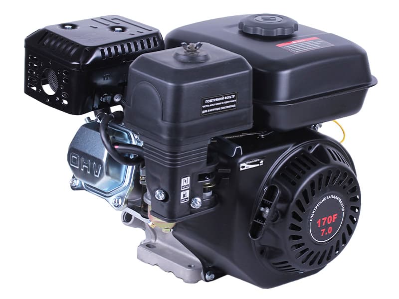 Двигатель м/б 170F (7.5Hp) (вал Ø 19мм, под шпонку) + шкив TТ AMG