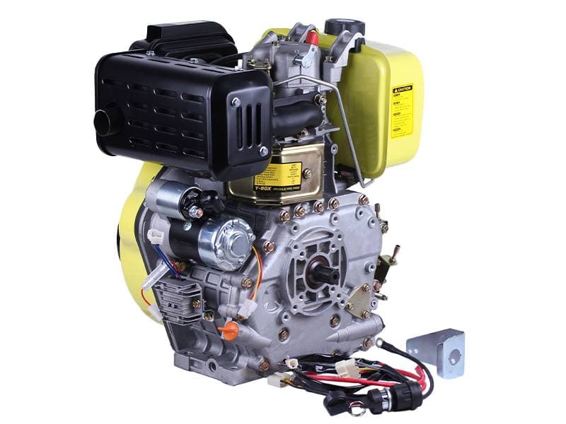 Двигатель м/б   188FE  (12Hp)   (полный комплект) (вал Ø 25мм, под шлицы, дизель) с електростартером AMG