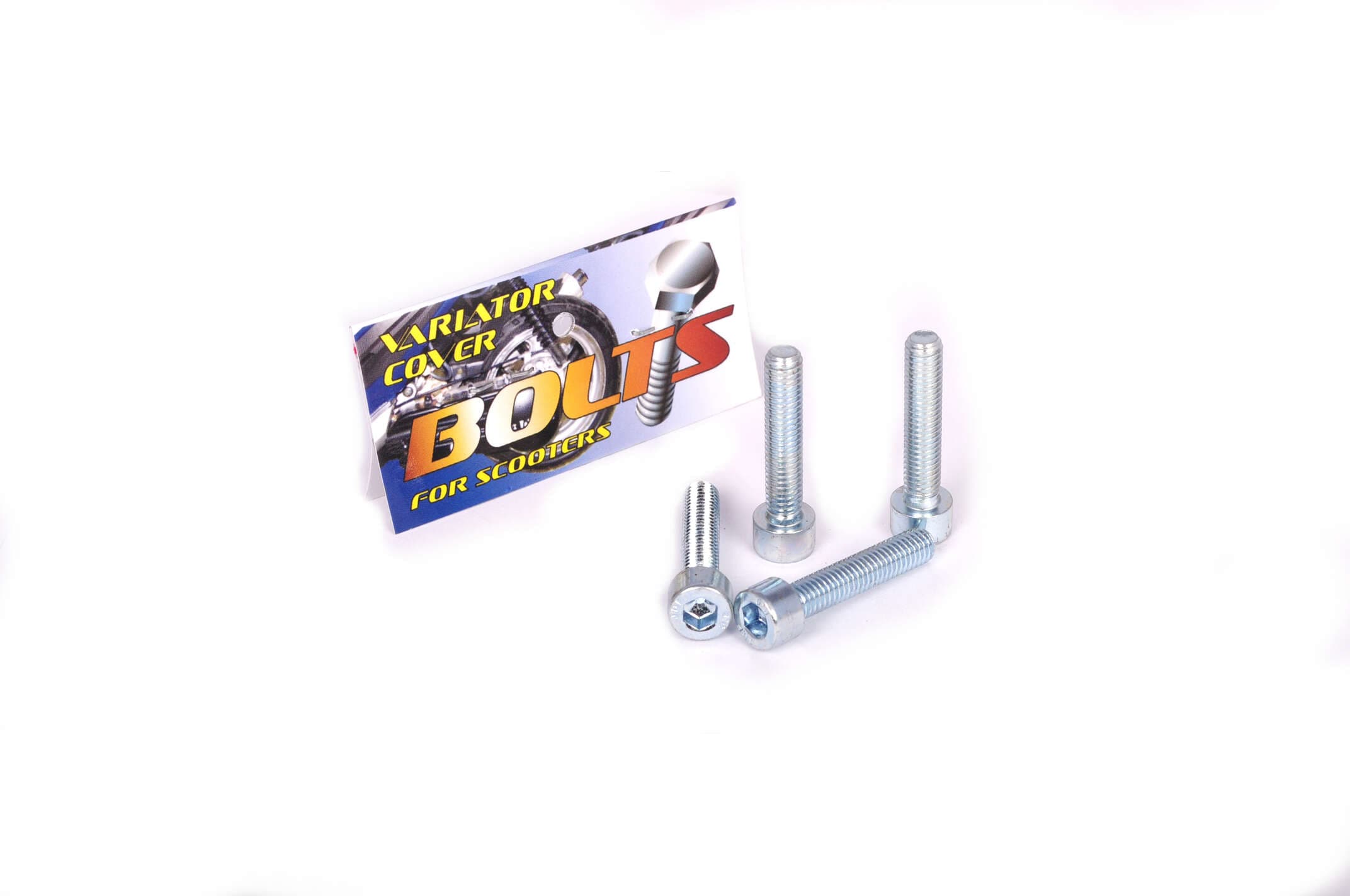 Болты крышки вариатора Suzuki LETS (шестигранный шлиц, 4шт) AS