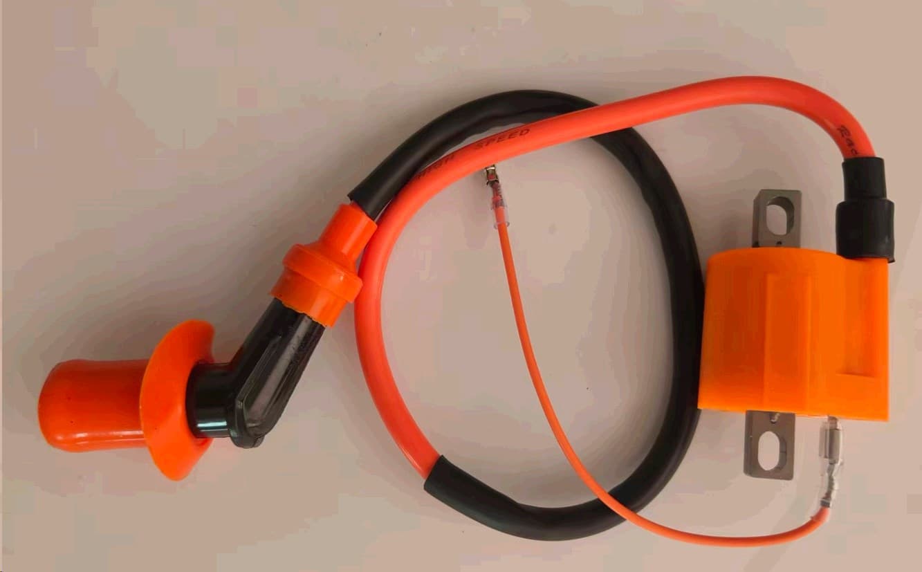 Катушка зажигания (тюнинг) 4T CG125/150 (оранжевая, +насвечник)