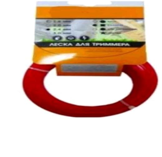 Леска мотокосы Ø2,0mm, 15 метров (косичка, красная) BEST