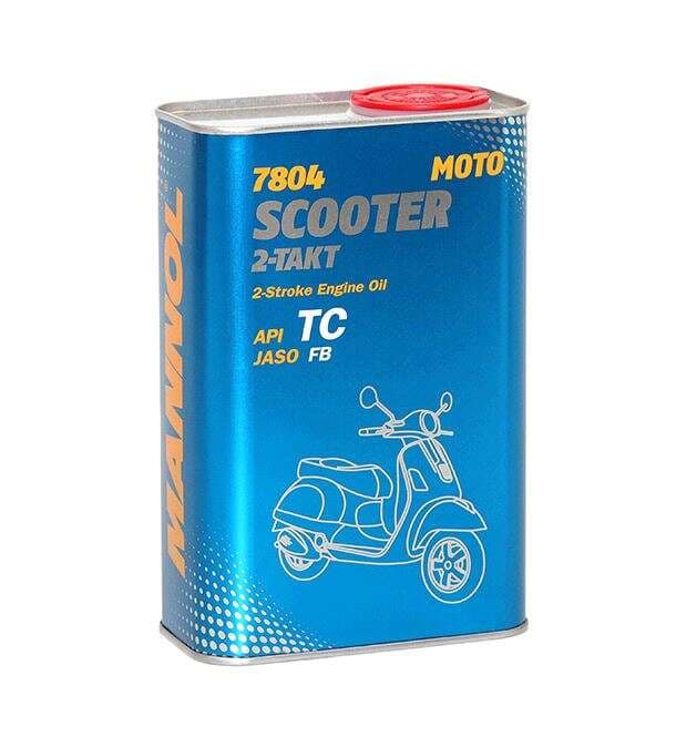 Масло 2T, 1л (полусинтетика, 7804 Scooter 2-Takt API TC) MANNOL VDKI