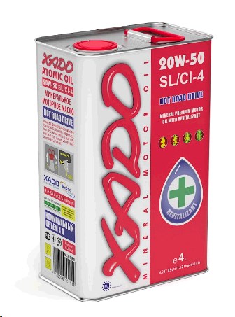 Масло 4T, 4л (20W-50, SL/CI-4) ХАДО