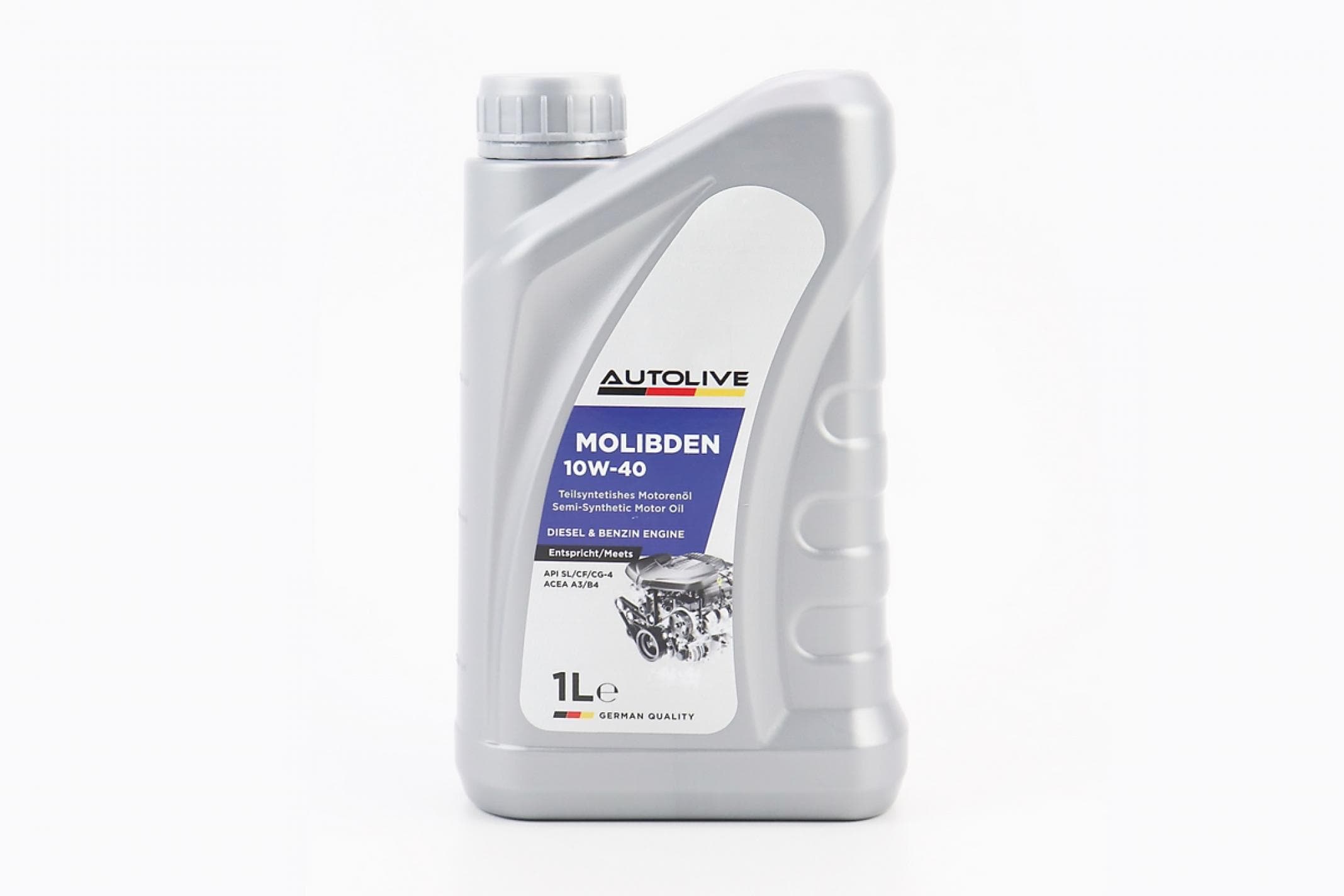 Масло 4T 10W-40 - полусинтетическое универсальное, Molibden Diesel  Benzin 1L KS