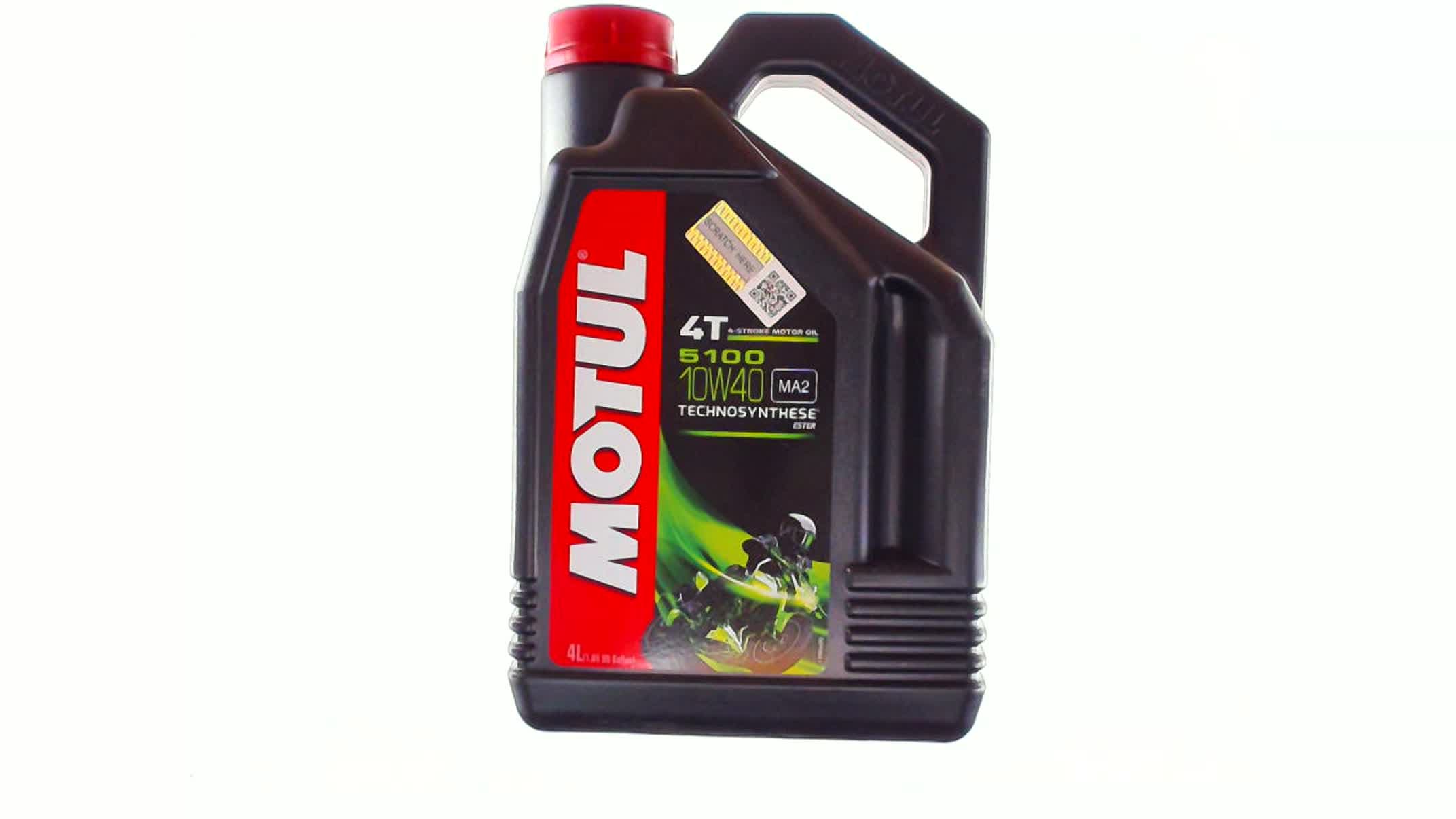 Масло 4T, 4л (полусинтетика, 10W-40, 5100, API SL/SJ/SH/SG) MOTUL (#104068)