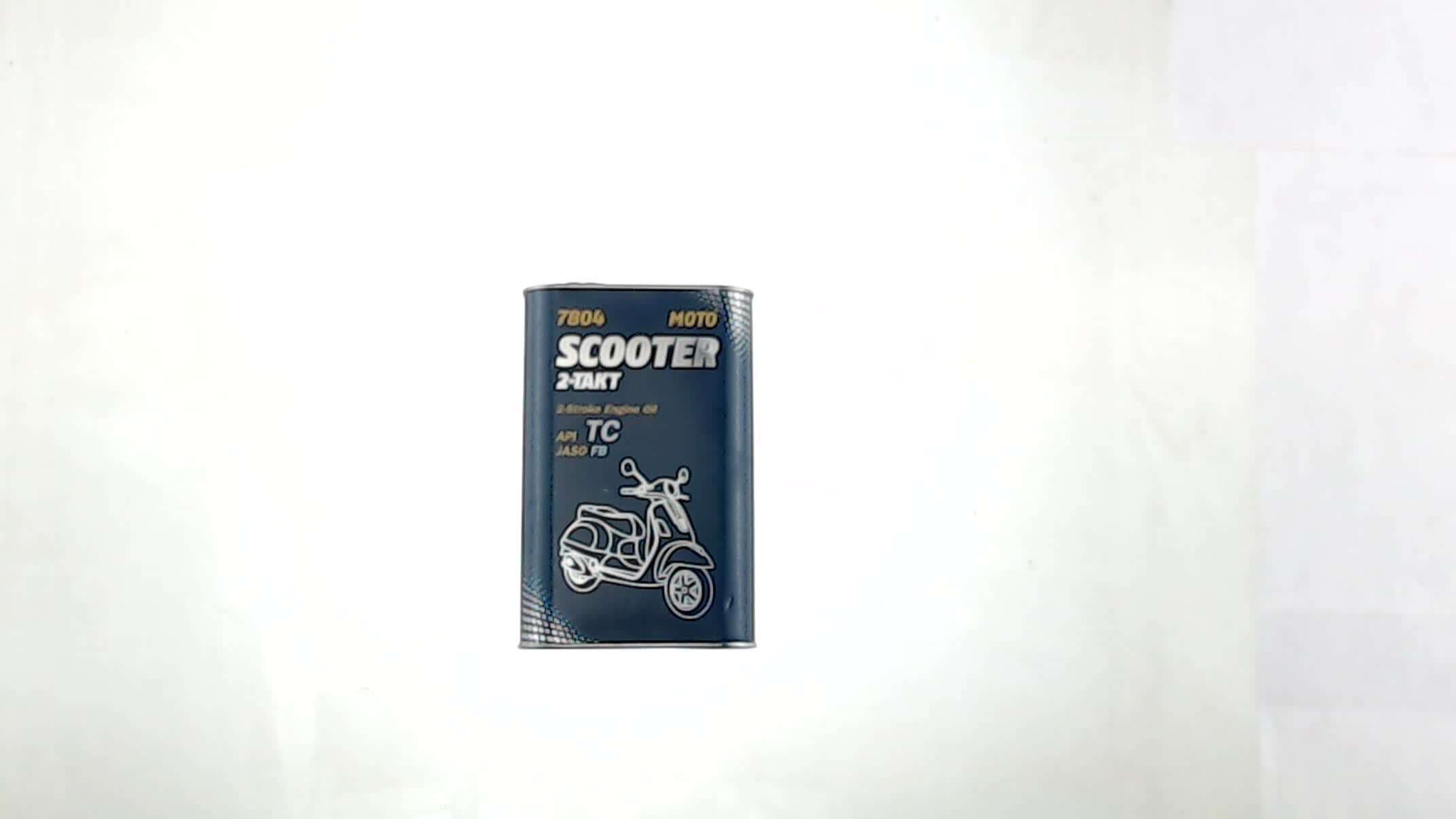 Масло 2T, 1л (полусинтетика, 7804 Scooter 2-Takt API TC) MANNOL