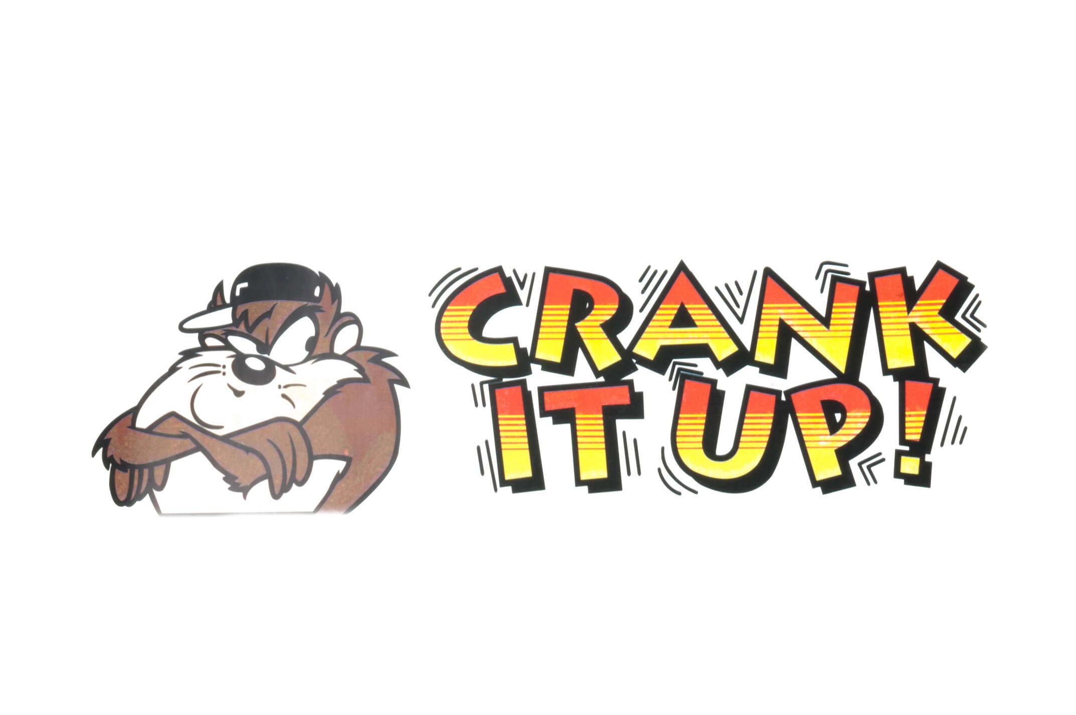 Наклейка декор CRANK IT UP! (28x8см) (#3529)