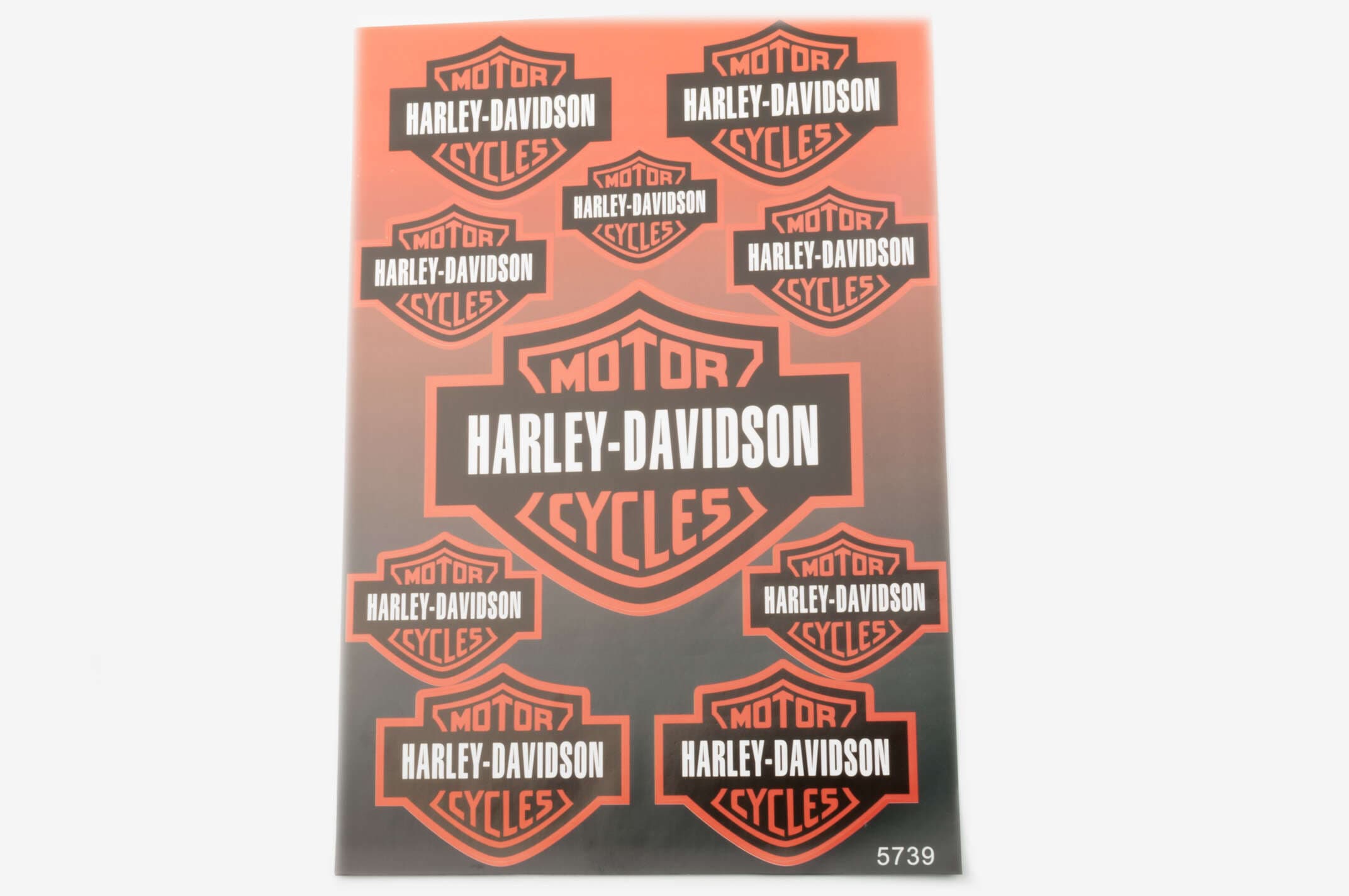 Наклейки (набор) Harley-Davidson (31х22см, 10шт) (#5739)