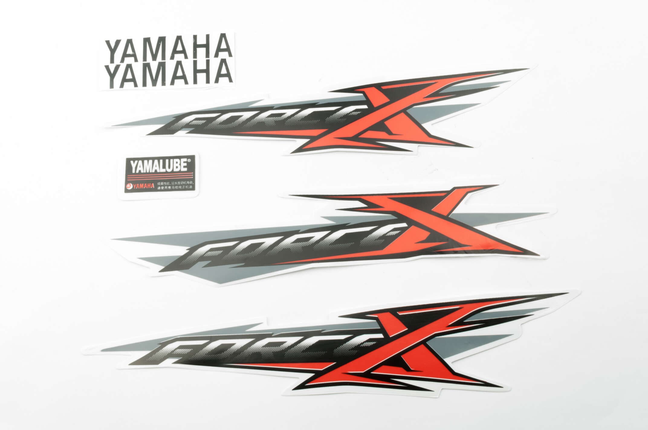 Наклейки (набор) Yamaha X-FORCE (30х6см, красные) (#7438)