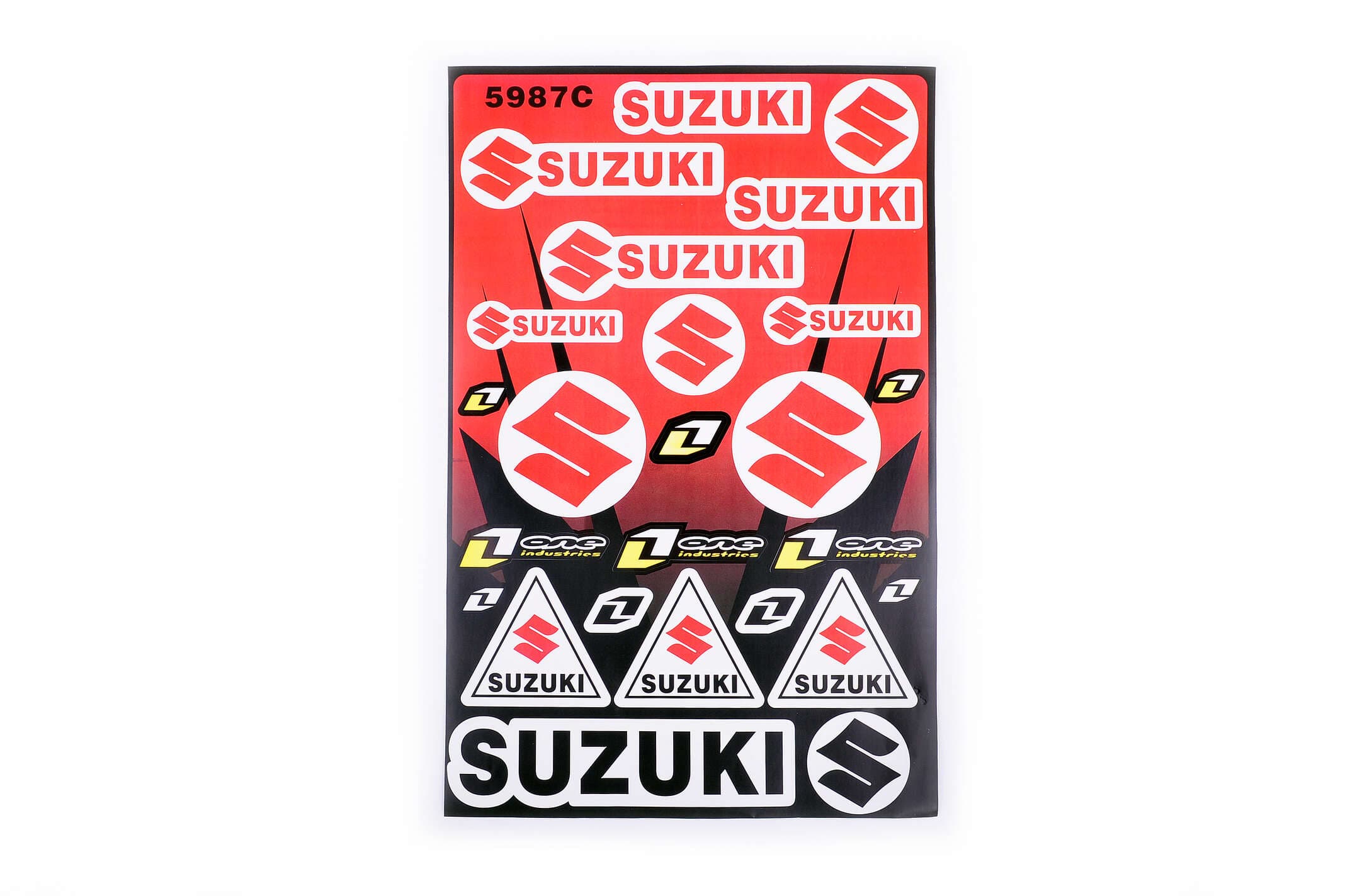 Наклейки (набор) спонсор SUZUKI (30х45см) (#5987C)