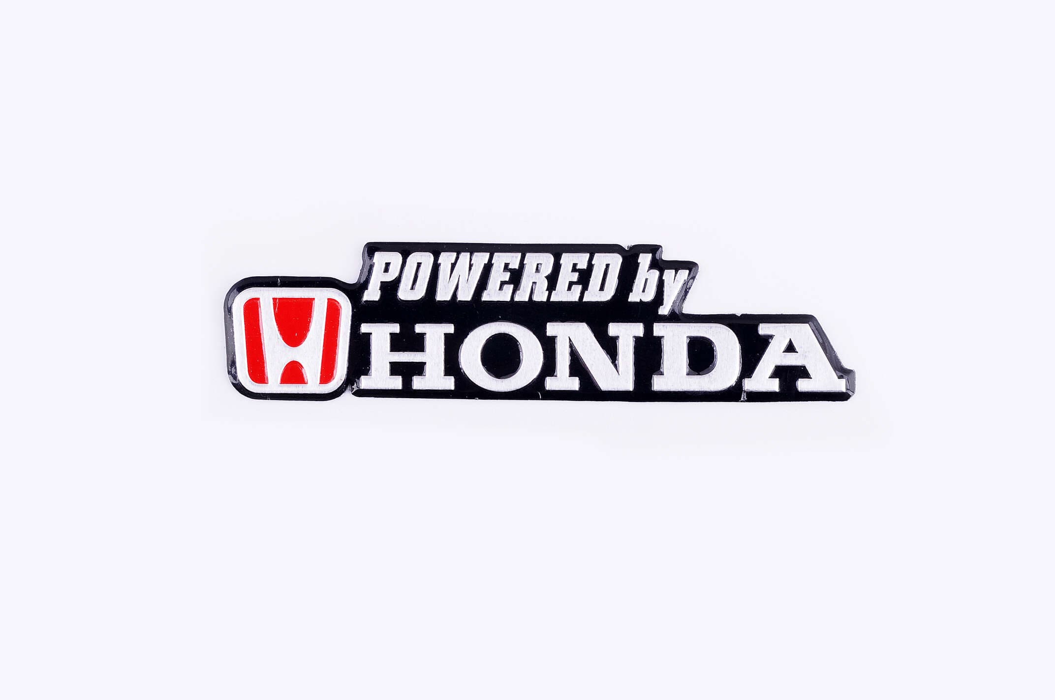 Наклейка шильдик Honda (14x4см, алюминий) (#4626)