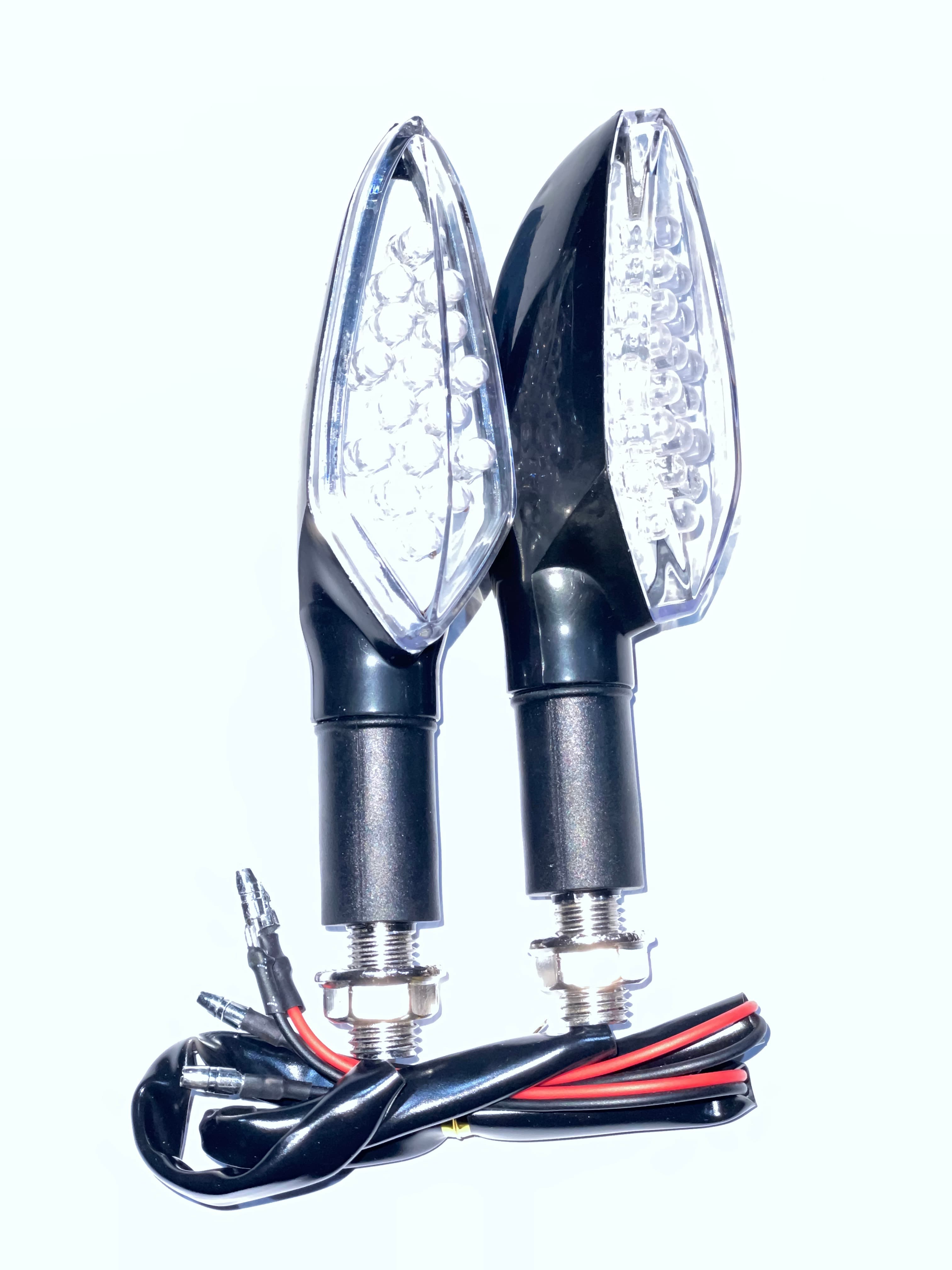 Повороты светодиодные, лодочка (пара) (16 LED, белое стекло) ST