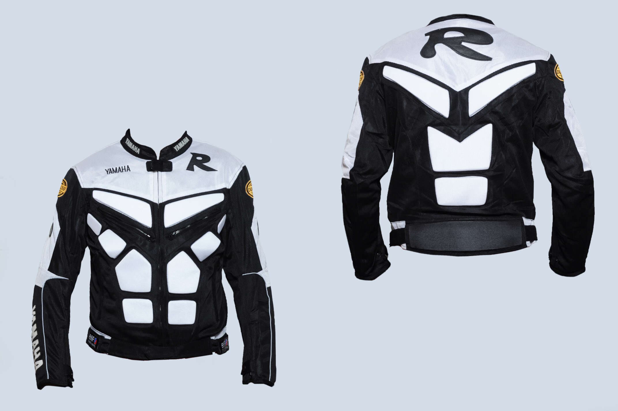 Мотокуртка YMH R (текстиль) (size:XXL, черная)
