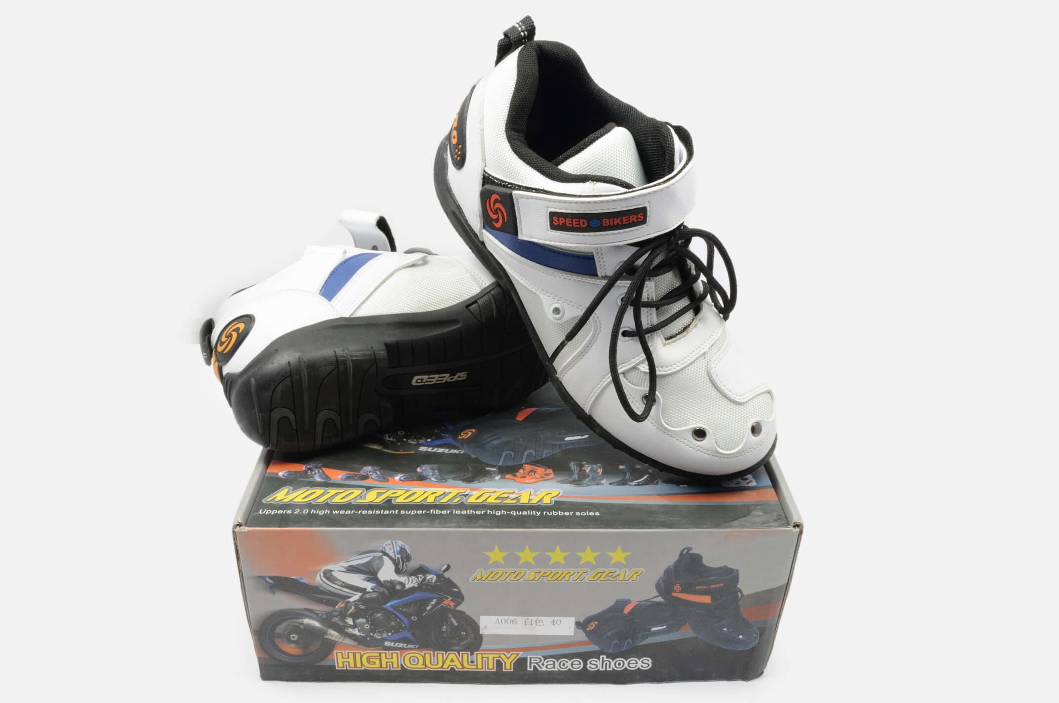 Ботинки PROBIKER (mod:A006, size:44, белые)