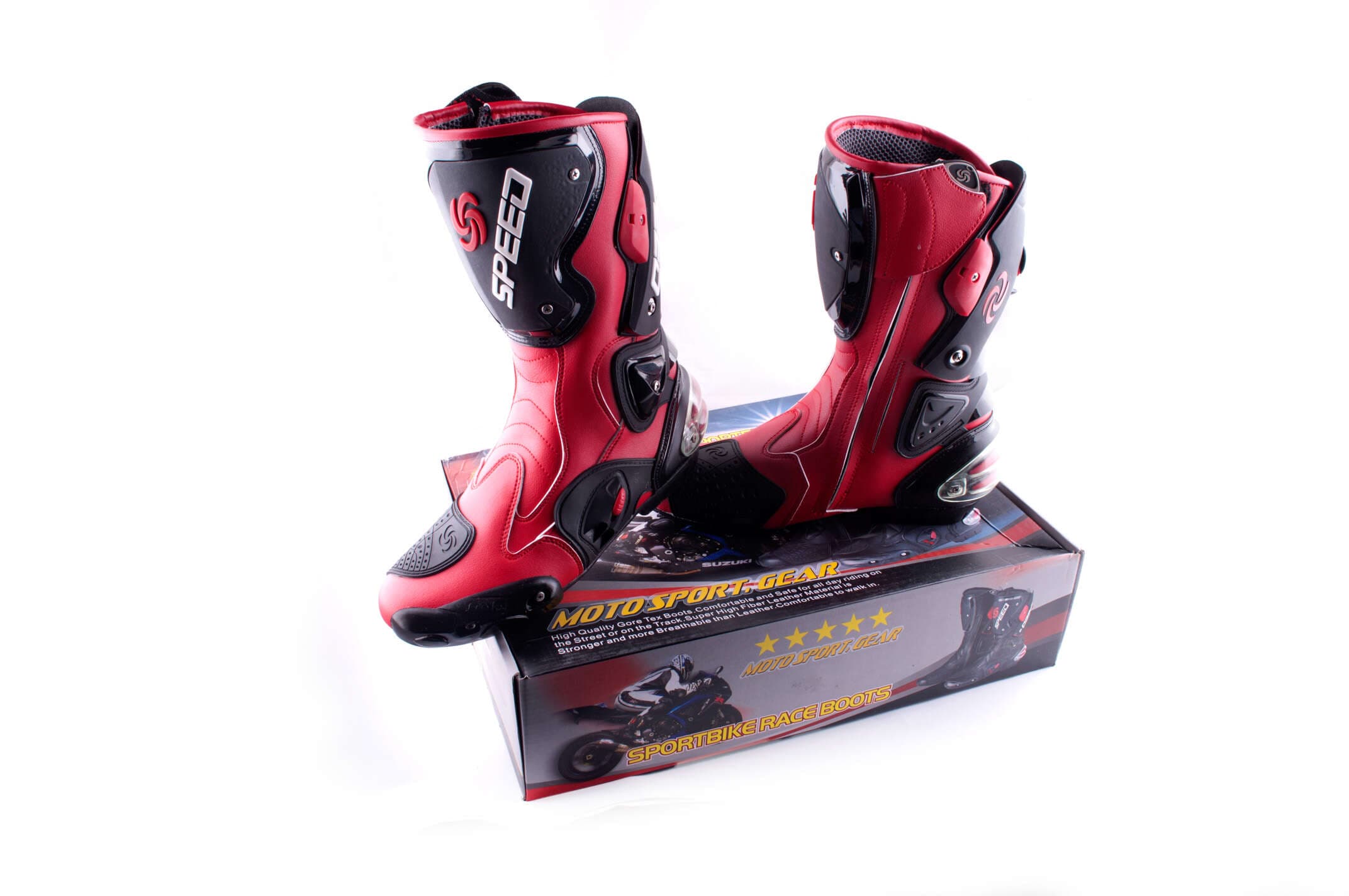 Ботинки PROBIKER (mod:1001, size:40, красные)