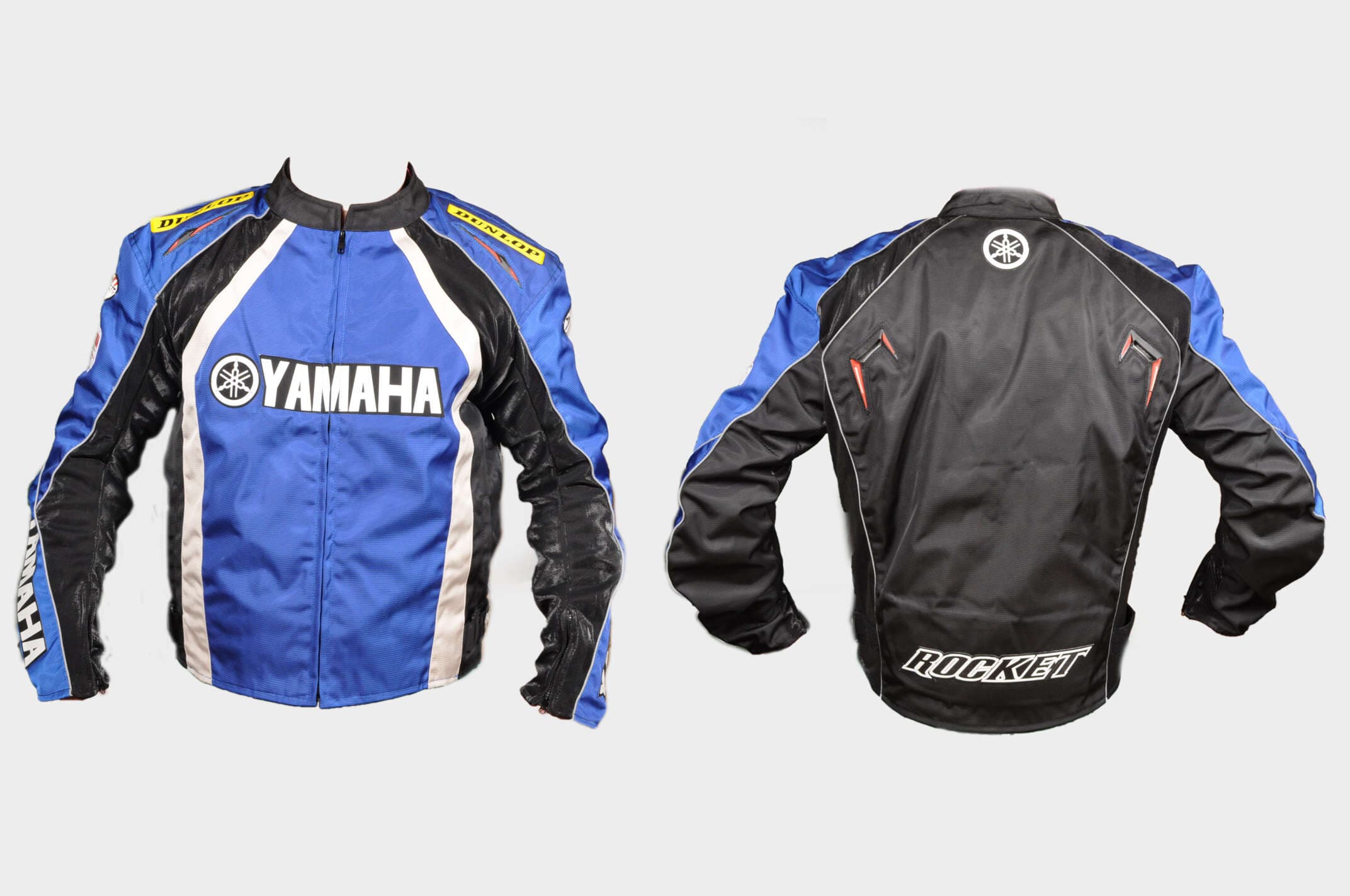 Мотокуртка YMH (текстиль) (mod:1, size:XL, синяя)