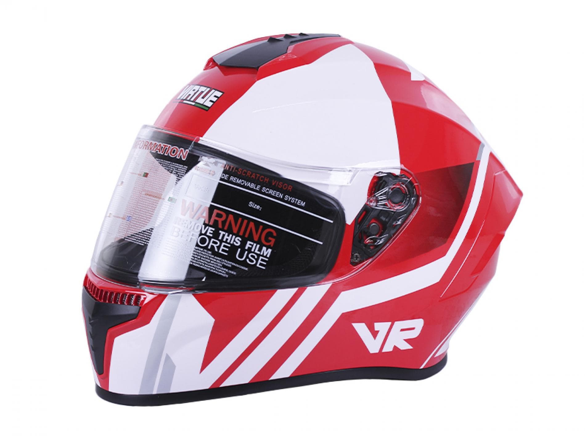 Шлем-интеграл   (size:M, MD-813 красно-белый)  VIRTUE AMG