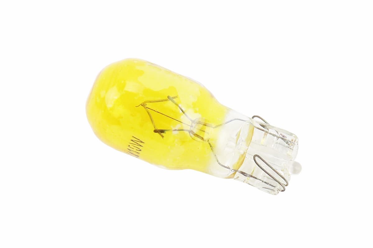Лампа Т13 (безцокольная) 12V 10W (поворот, желтая) KS