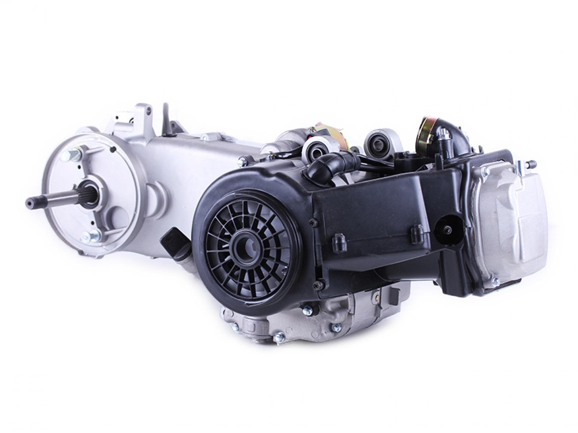 Двигатель 4T GY6 150cc (157QMJ) (13 колесо, под два амортизатора) AMG